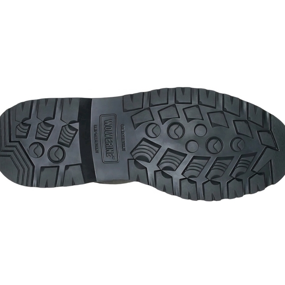 Wolverine Rugged Black Leather Combat Boots